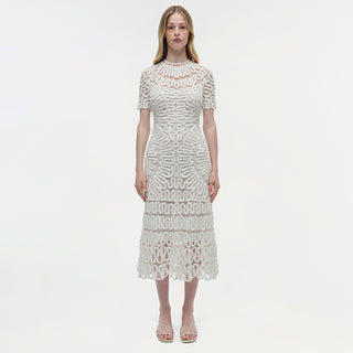 Lorelai Embroidered Midi Dress