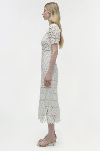 Lorelai Embroidered Midi Dress