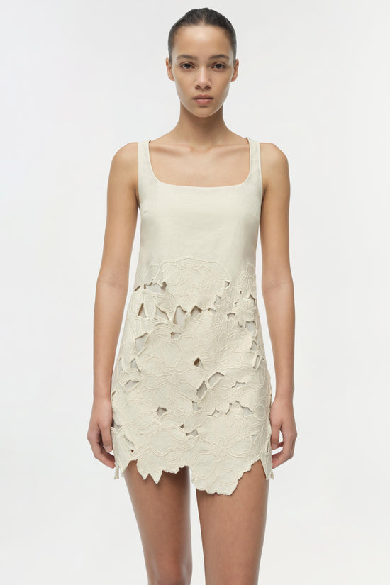 Ziva Embroidered Mini Dress