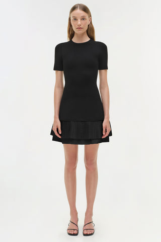 Lorin Taffeta Knit Midi Dress