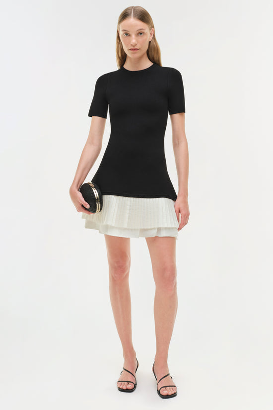 Lorin Taffeta Knit Midi Dress