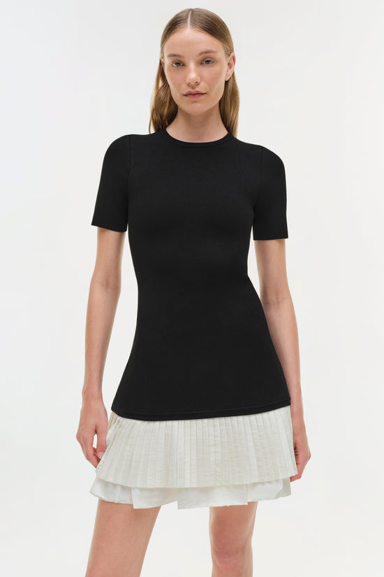 Lorin Taffeta Knit Midi Dress