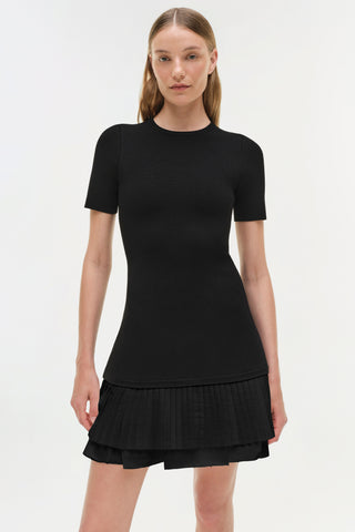 Lorin Taffeta Knit Midi Dress