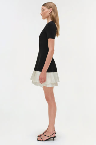 Lorin Taffeta Knit Midi Dress