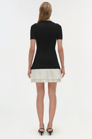 Lorin Taffeta Knit Midi Dress