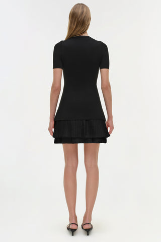 Lorin Taffeta Knit Midi Dress