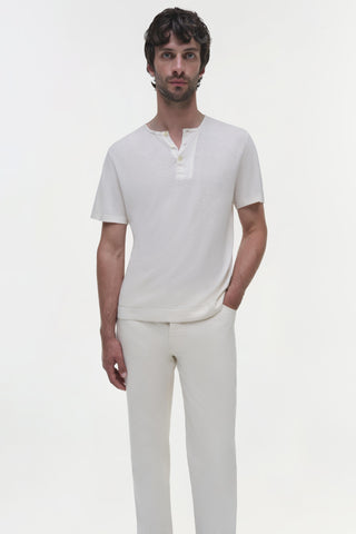 Hayes Silk Linen Henley