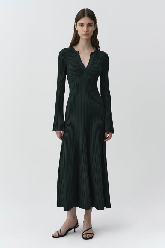 Genna Compact Knit Midi Dress
