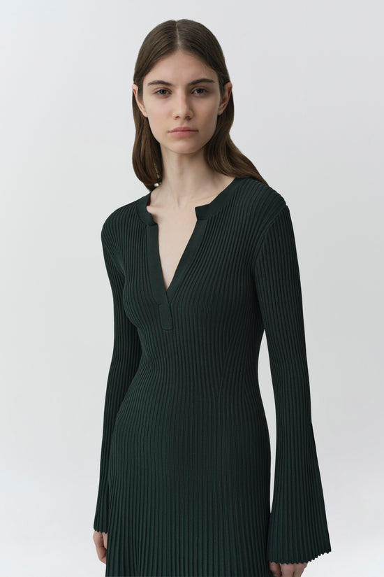 Genna Compact Knit Midi Dress