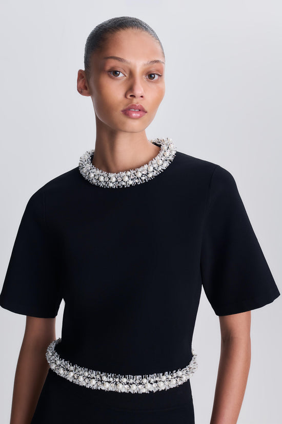 Ozelle Embellished Knit Top