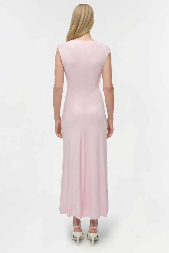 Acacia Draped Jersey Midi Dress