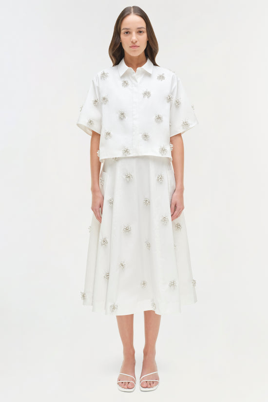 Cosmo Embellished Camp Shirt