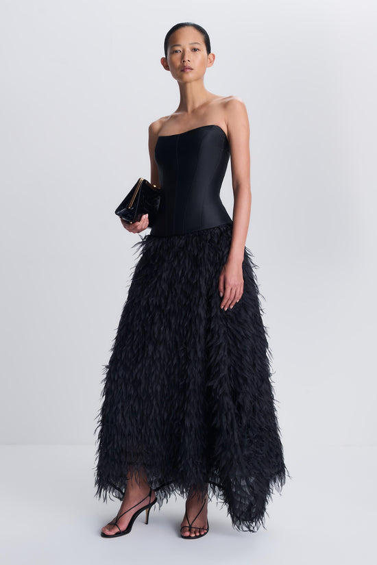 Leanna Featherlike Organza Gown