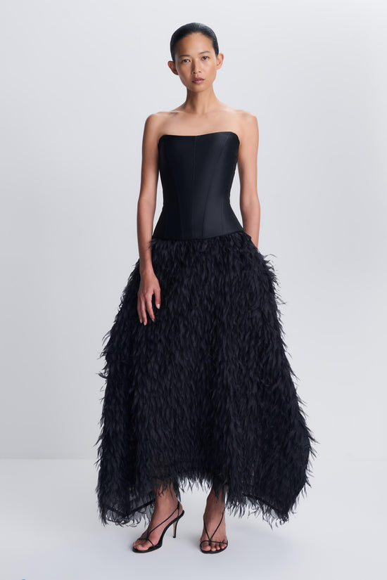 Leanna Featherlike Organza Gown