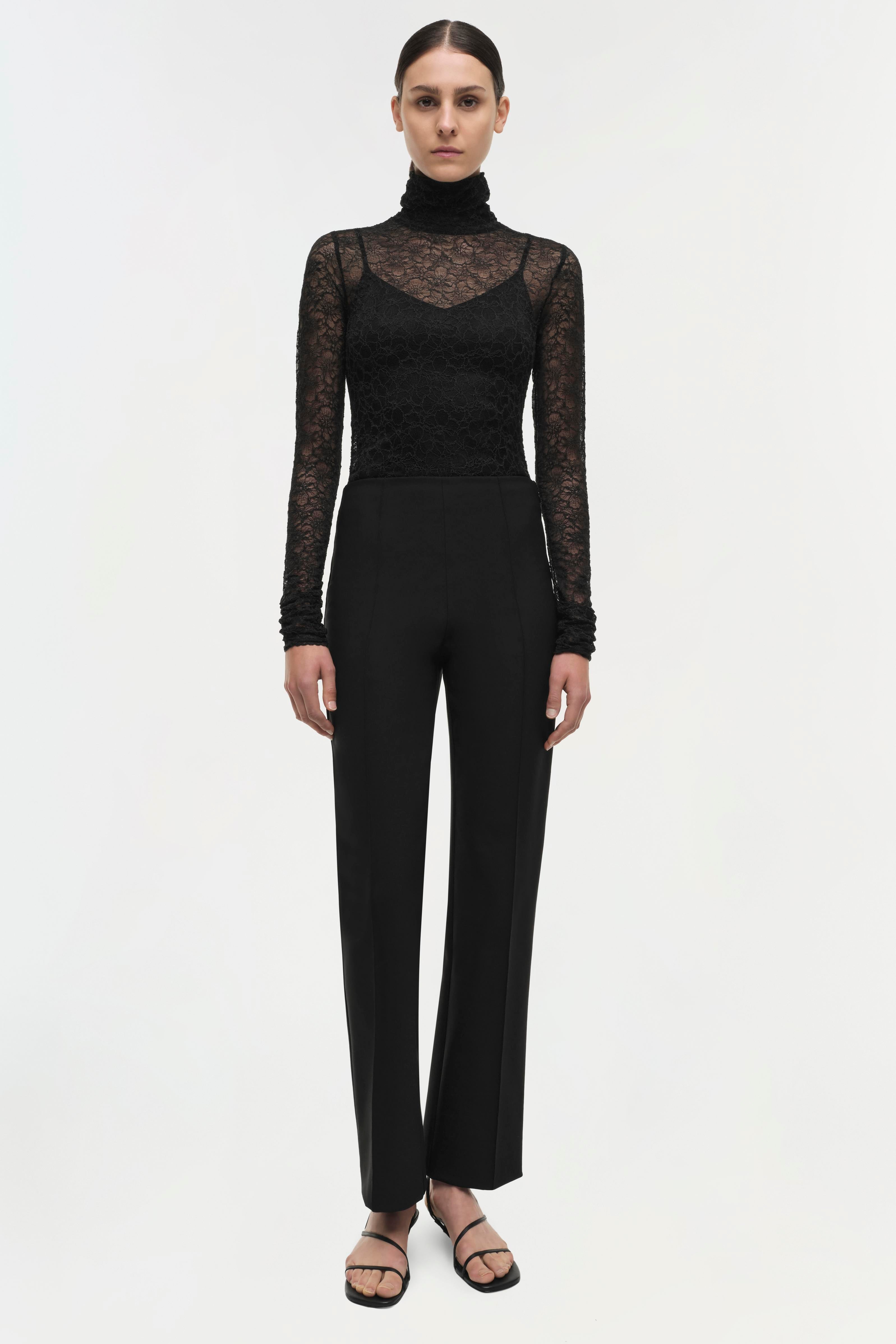 Michelle Cropped Pant - Black | SIMKHAI Michelle Cropped Pant - Black | SIMKHAI