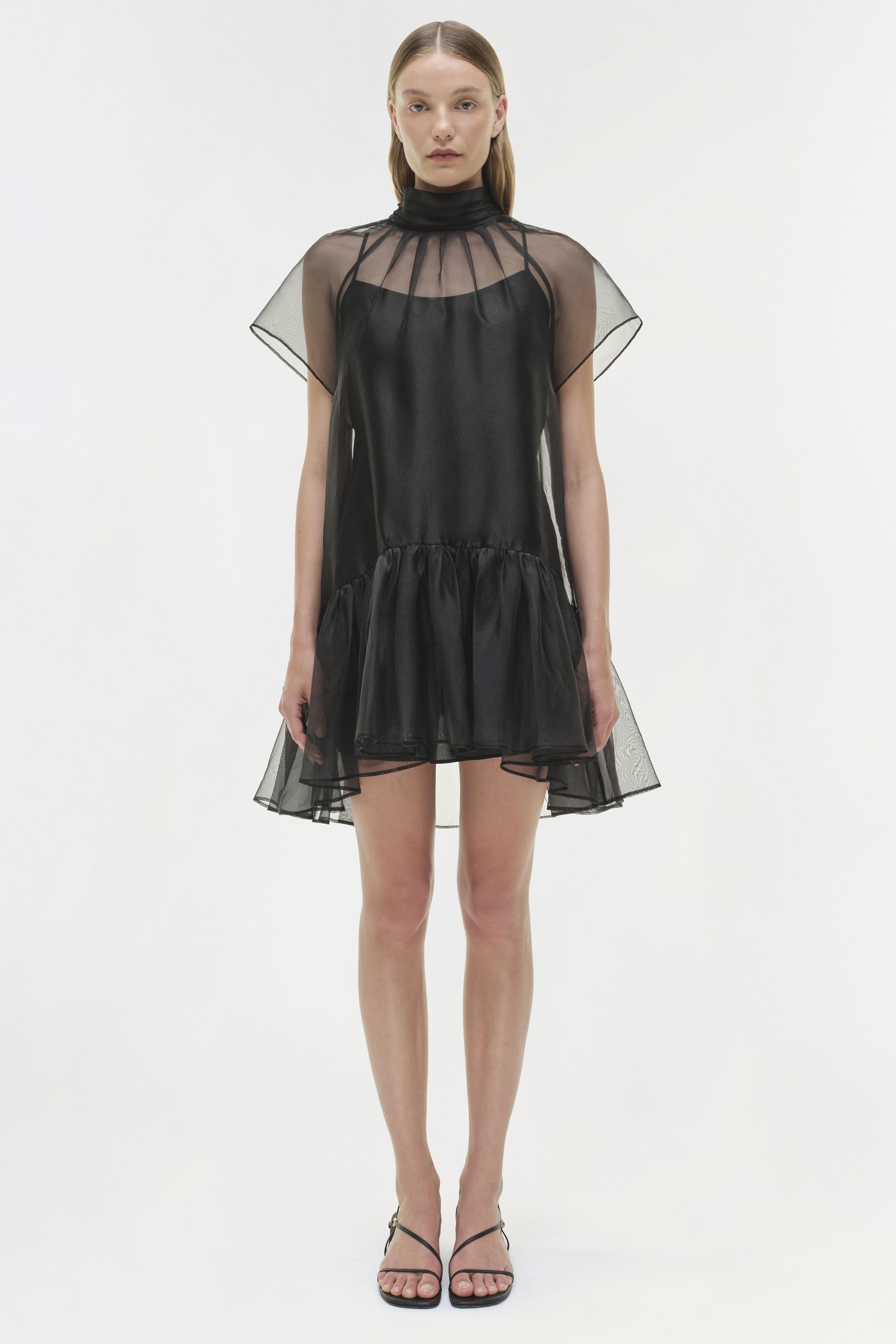 Simkhai Women's Beaux Tiered Mini Dress - Black - Size 2 Simkhai Women's Beaux Tiered Mini Dress - Black - Size 2