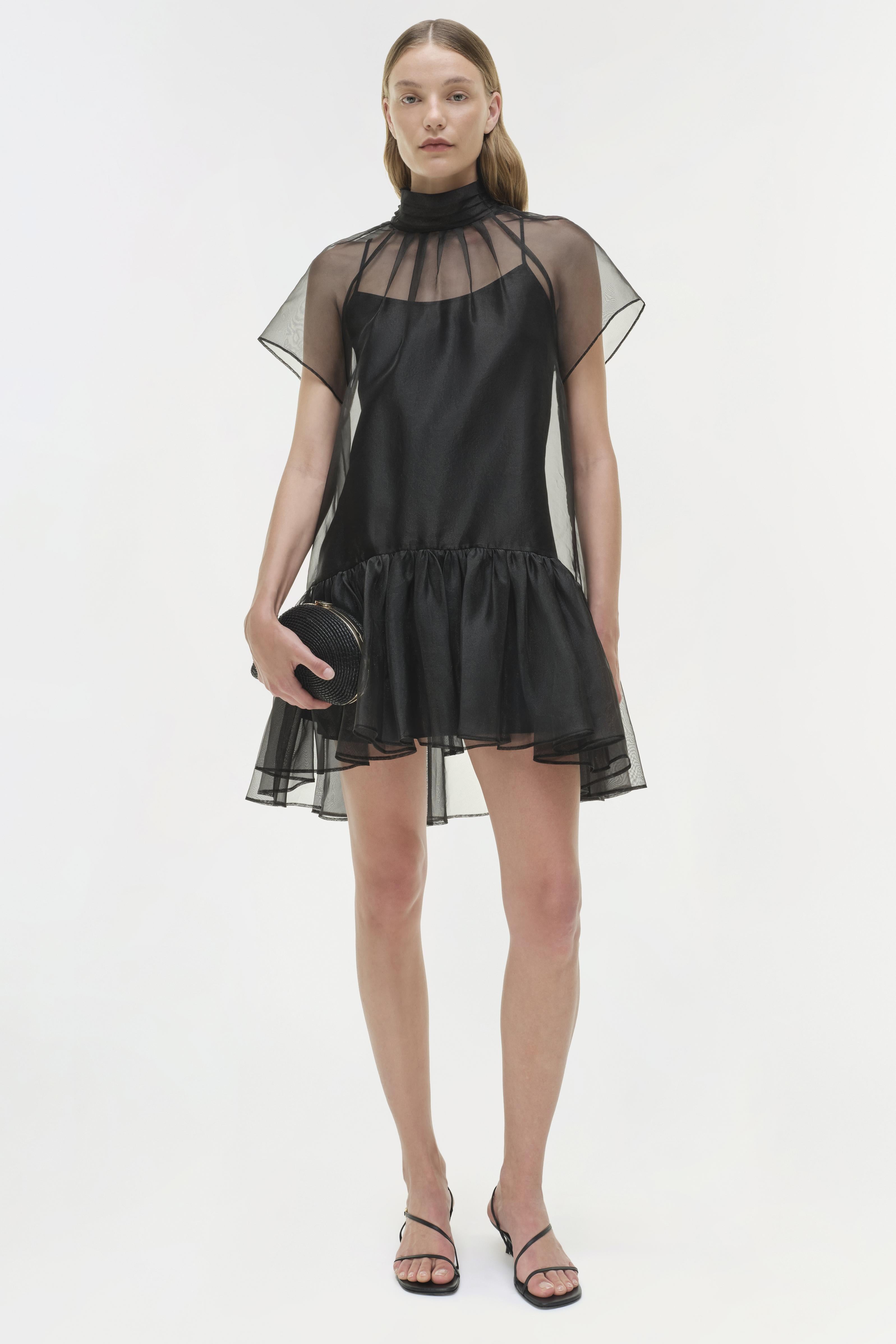 Simkhai Women's Beaux Tiered Mini Dress - Black - Size 2 Simkhai Women's Beaux Tiered Mini Dress - Black - Size 2