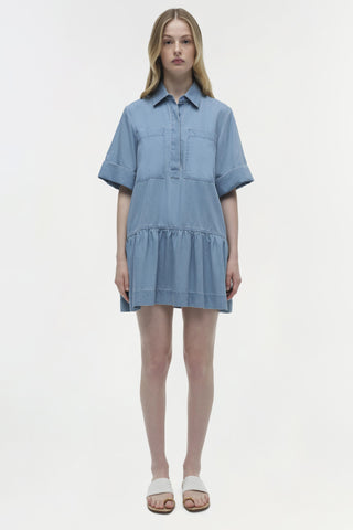 Cris Chambray Mini Dress