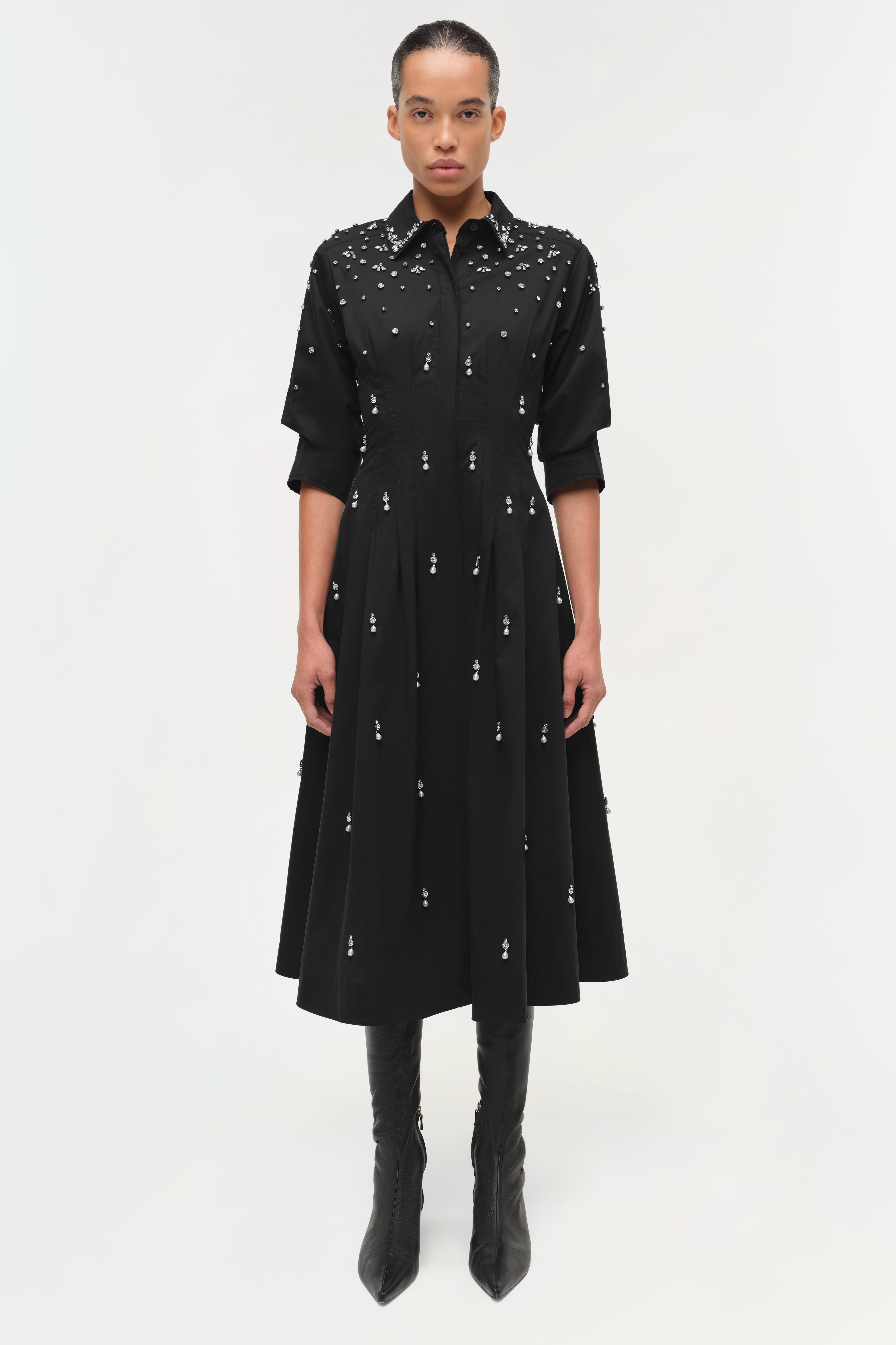 Jazz Embellished Midi Dress SIMKHAI Jazz Embellished Midi Dress SIMKHAI
