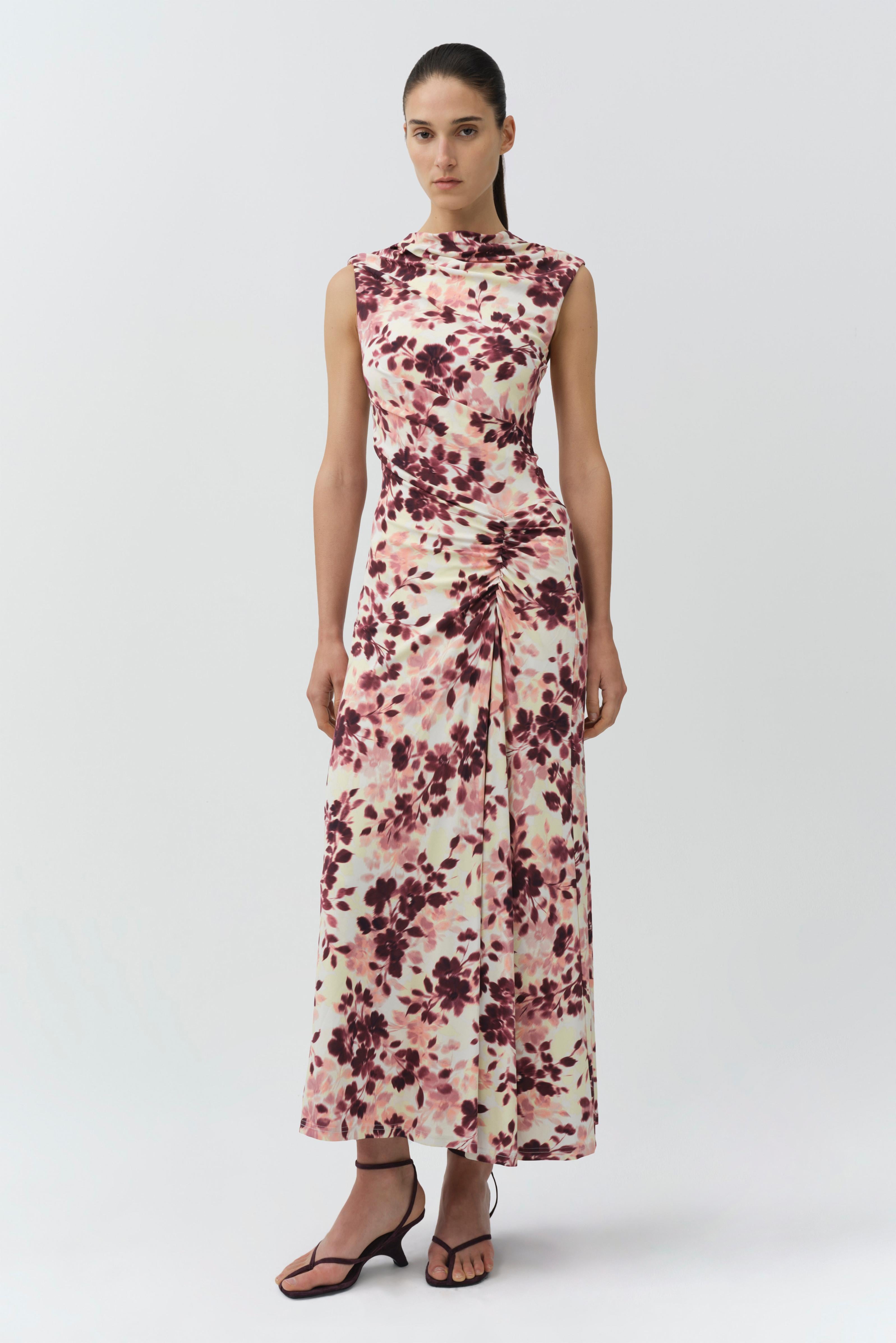 simkhai acacia sleeveless draped midi dress Simkhai Acacia Sleeveless Draped Midi-Dress by Jonathan Simkhai