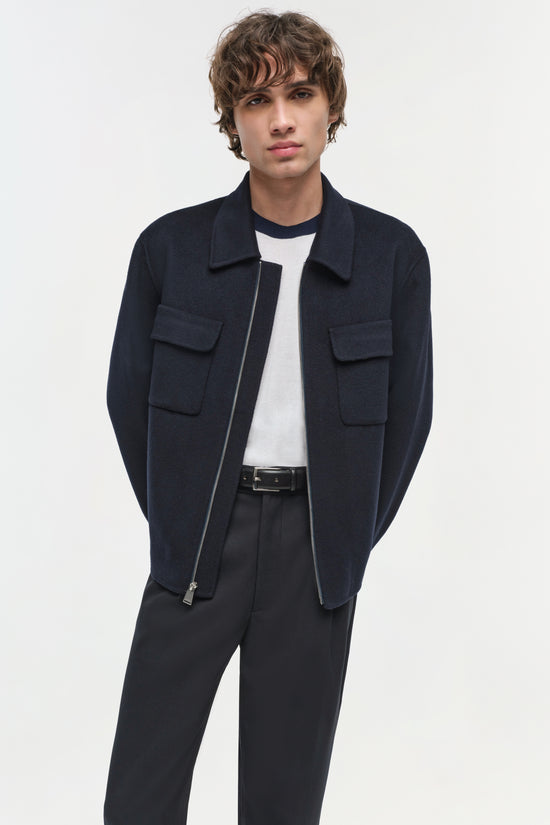 Dennis Wool Zip Up Jacket