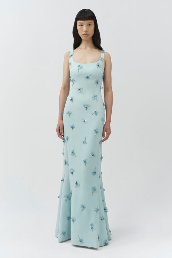 Briella Embellished Crepe Gown