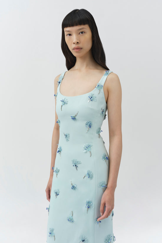 Briella Embellished Crepe Gown