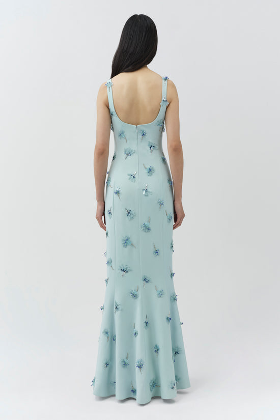 Briella Embellished Crepe Gown