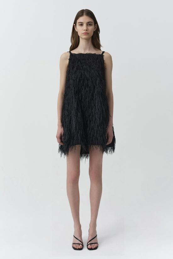 Kalla Fringe Jacquard Mini Dress