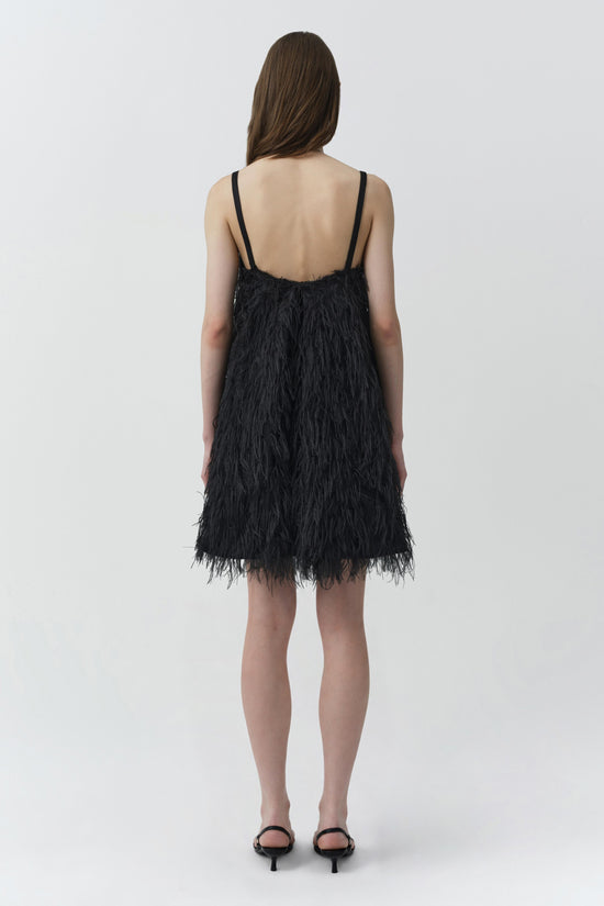 Kalla Fringe Jacquard Mini Dress