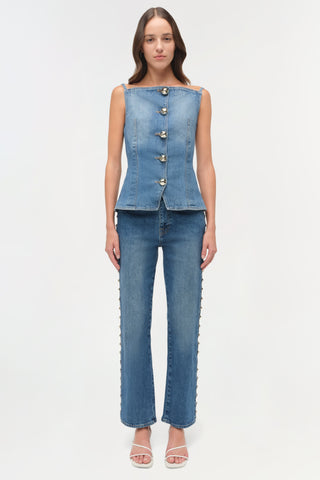 Amelia Studded Denim High Rise