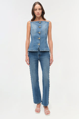 Amelia Studded Denim High Rise
