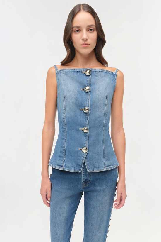 Amelia Studded Denim High Rise