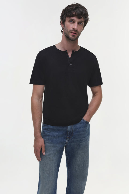 Hayes Silk Linen Henley