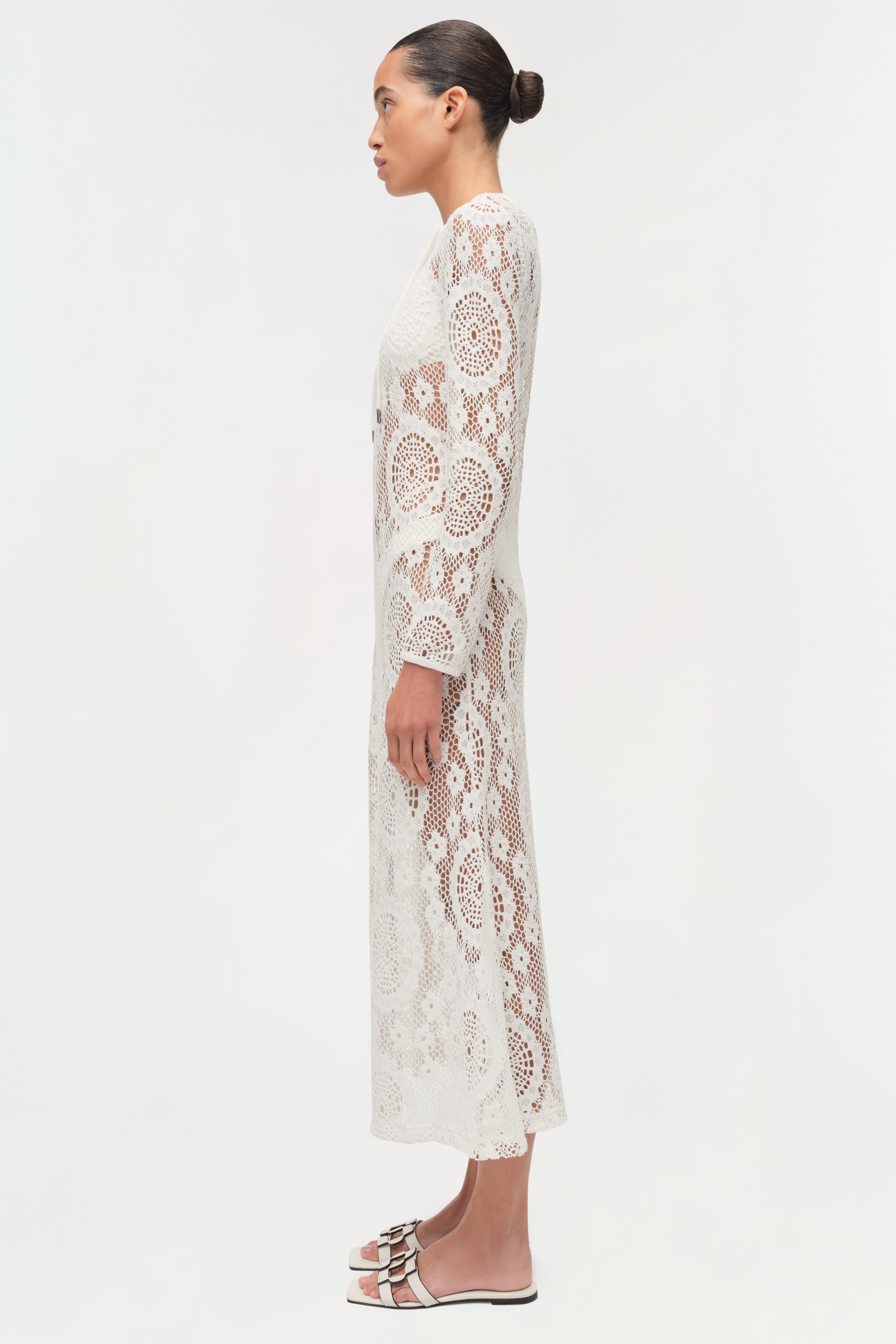 Simkhai Hawthorne Long-Sleeve Lace Dress Simkhai Hawthorne Long-Sleeve Lace Dress