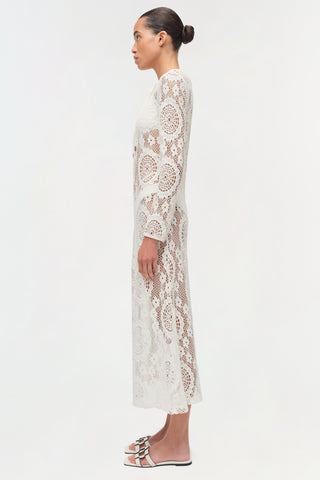 Hawthorne Lace Up Midi Dress