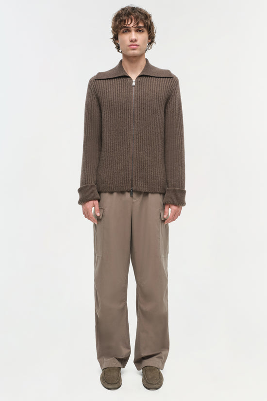 Geoff Cashmere Zip Up Jacket