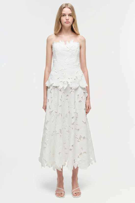 Audrey Embroidered Midi Dress