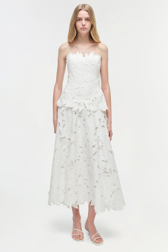 Audrey Embroidered Midi Dress