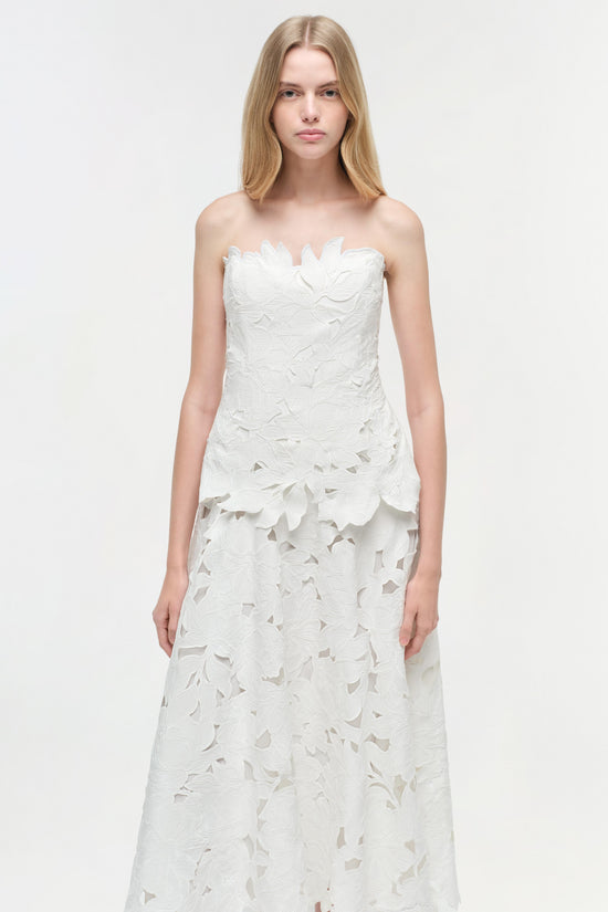 Audrey Embroidered Midi Dress