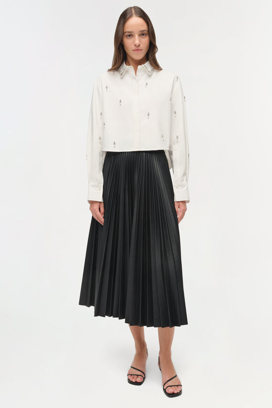 Renata Embellished Cotton Shirt