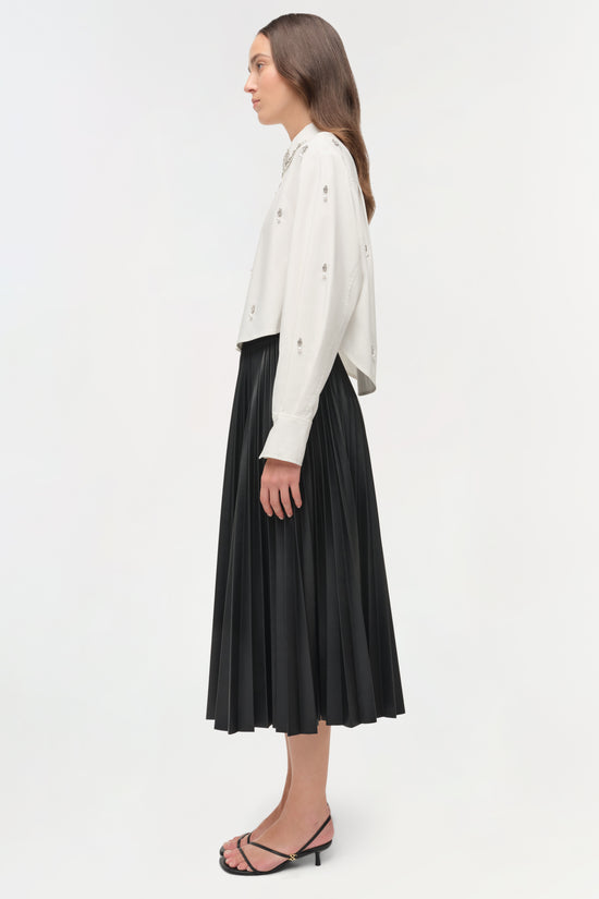 Renata Embellished Cotton Shirt