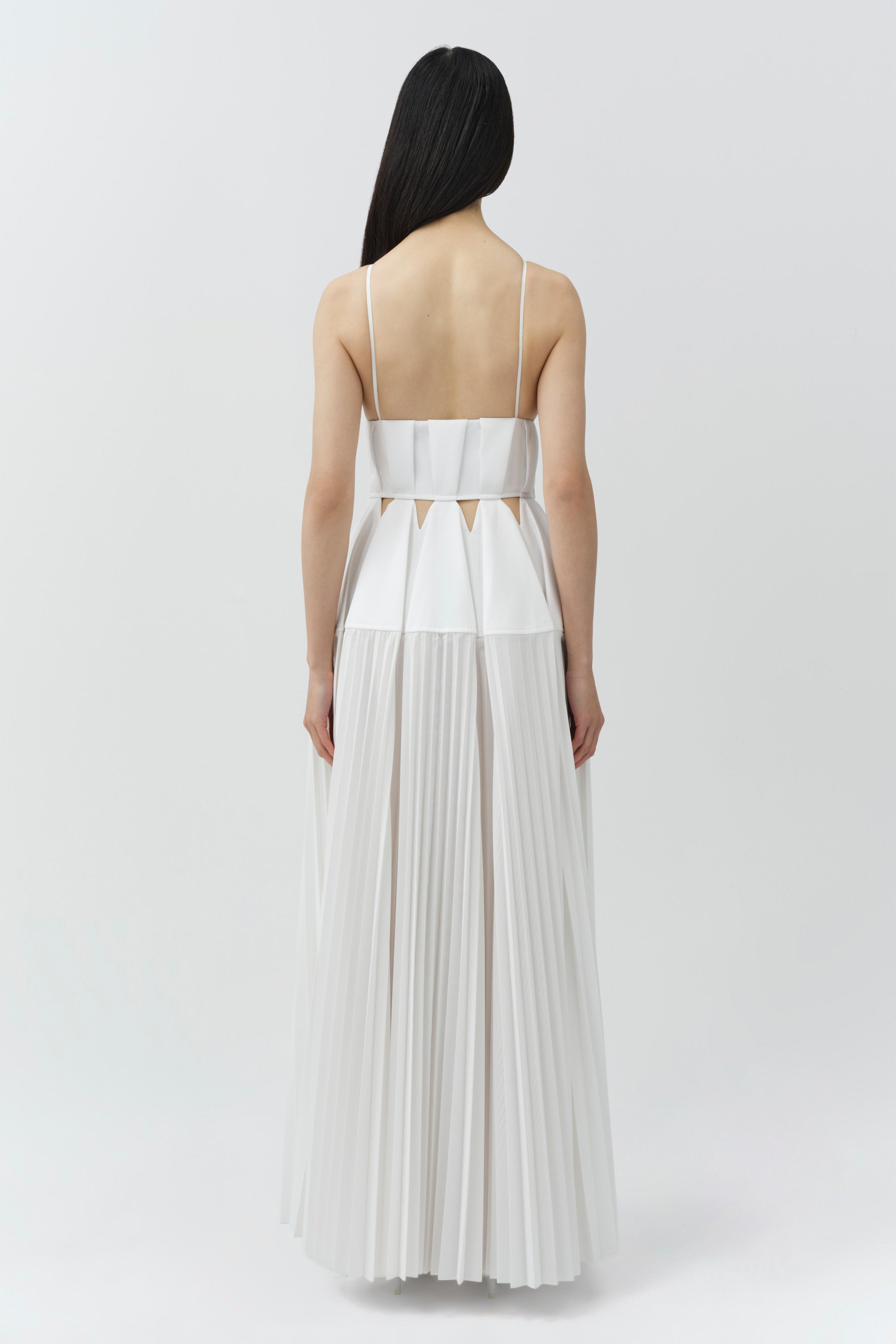 jonathan simkhai pleated dress Jonathan Simkhai Limoncello Caroline Dress