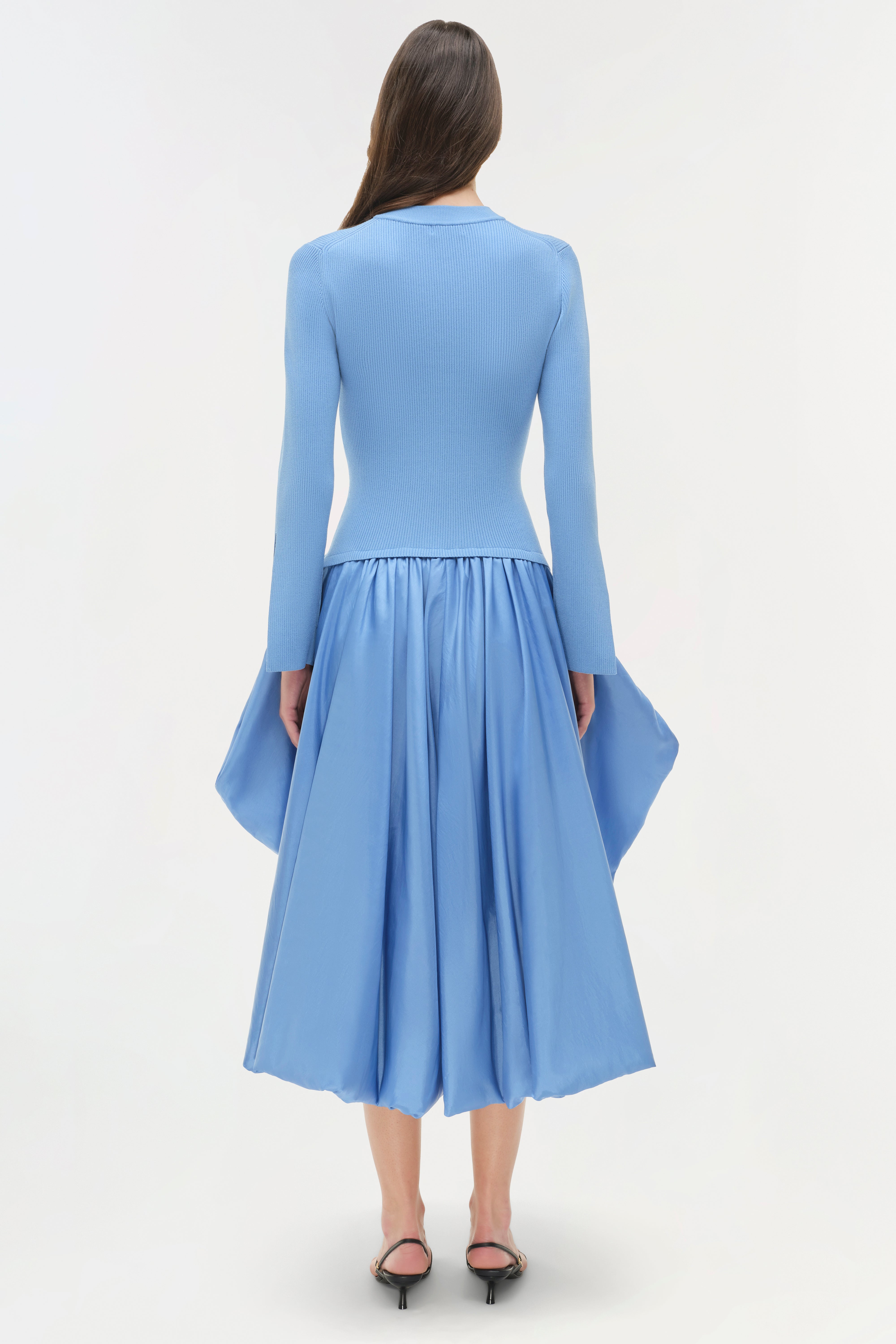Kenlie Taffeta Knit Midi Dress SIMKHAI Kenlie Taffeta Knit Midi Dress SIMKHAI