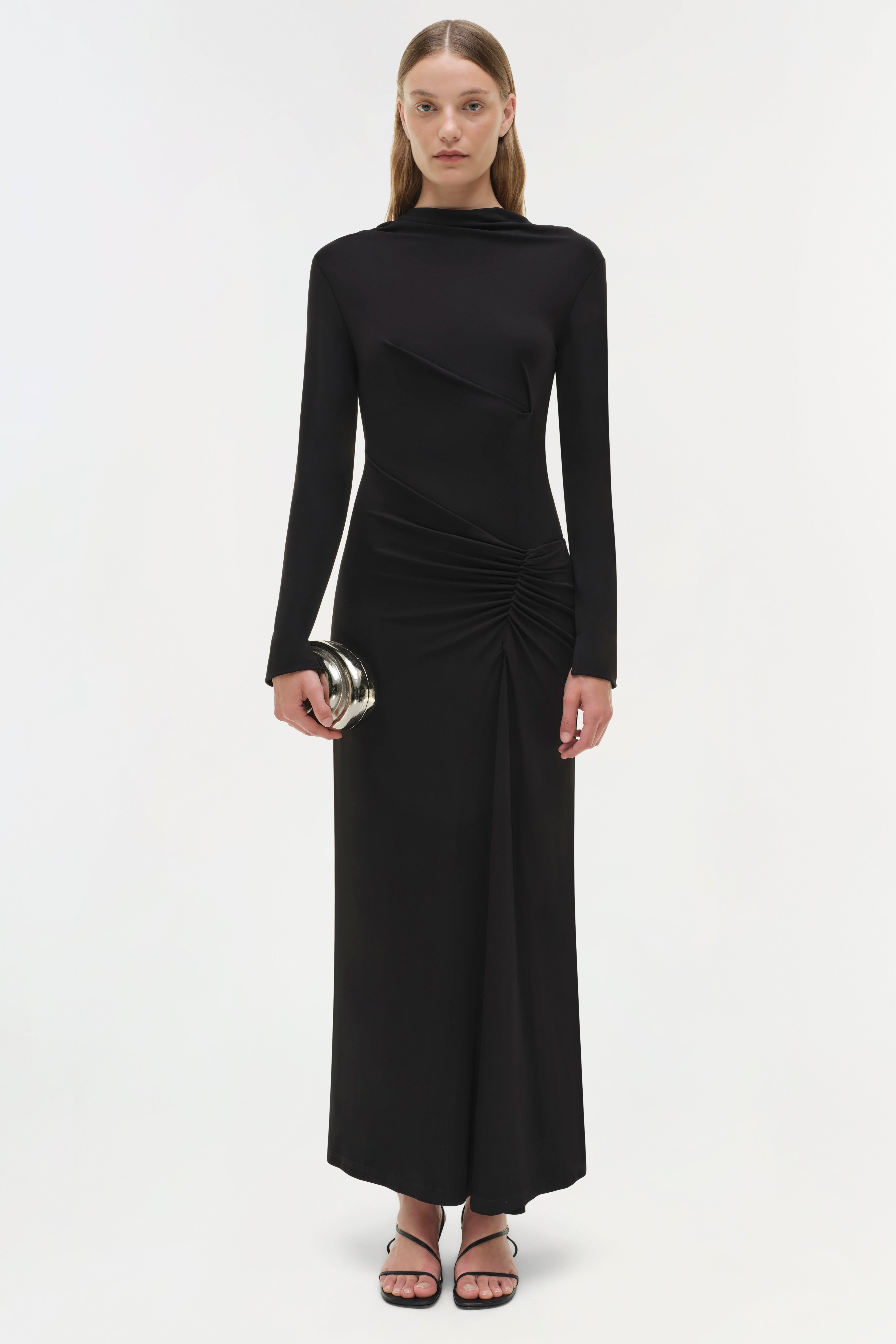 Ferrera Midi Dress - Black | SIMKHAI Ferrera Midi Dress - Black | SIMKHAI