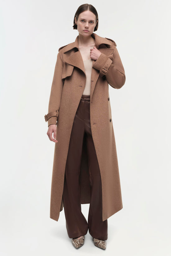 Rumi Belted Wool Coat