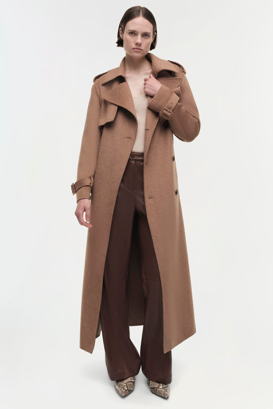 Rumi Belted Wool Coat
