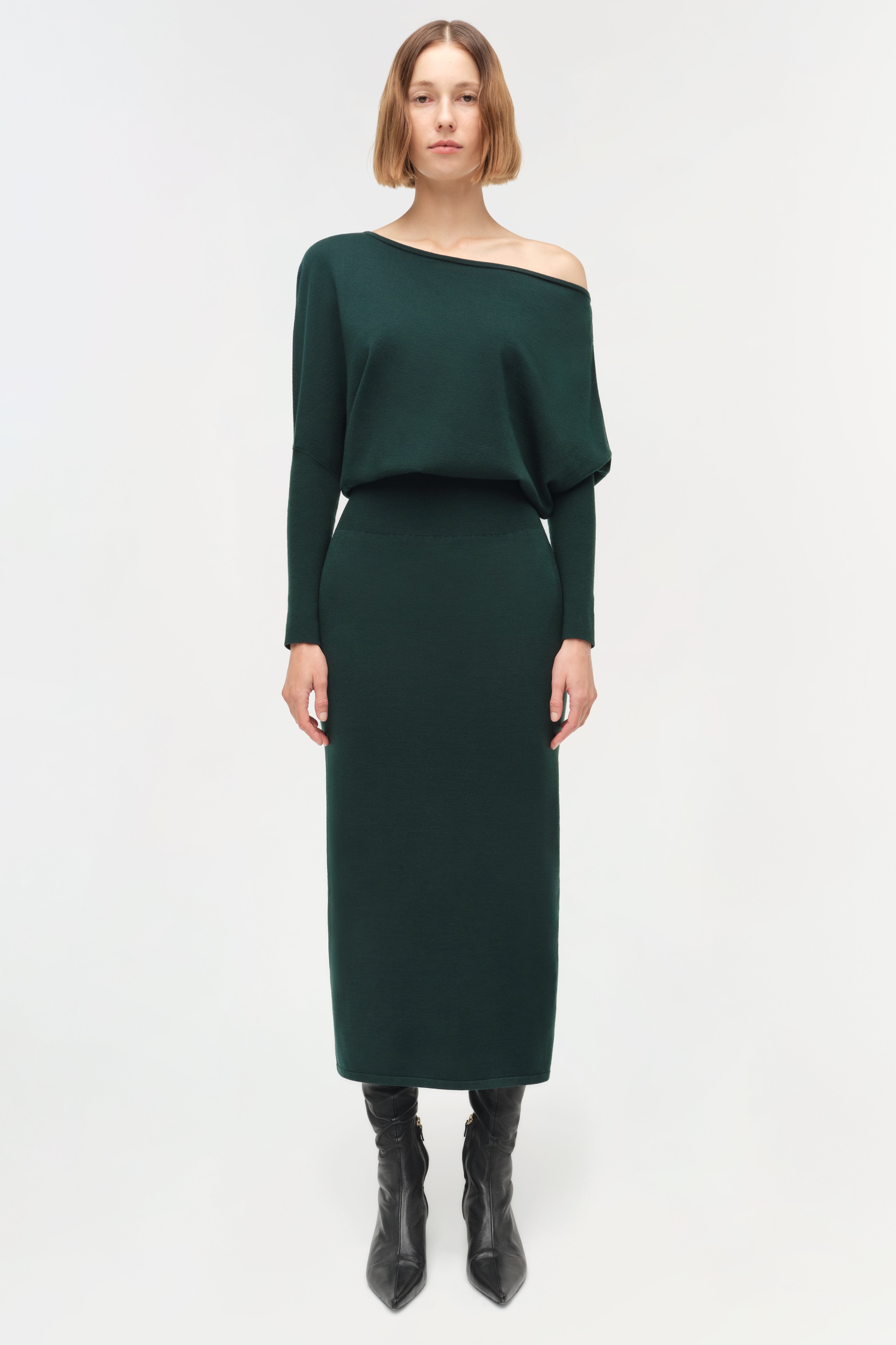 Janese Off Shoulder Midi Dress SIMKHAI Janese Off Shoulder Midi Dress SIMKHAI