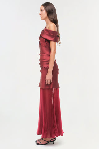 Ammalie Taffeta Midi Dress
