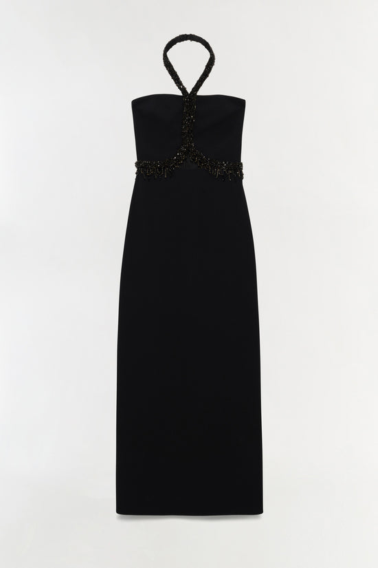 Zoriel Embellished Halter Gown